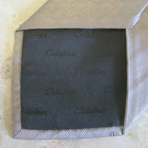 🌹CABELAS Mens Tie Fishing Rod Fish 100% Silk - Picture 4 of 4